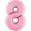 Duży metrowy balon na hel w kształcie różowej cyfry 8 