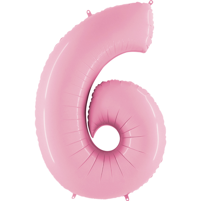 Balon różowy na 6 urodziny dziecka dziewczynki coreczki