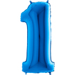Jj01 Balon foliowy niebieski, cyfra 1, rozmiar 102 cm (1)