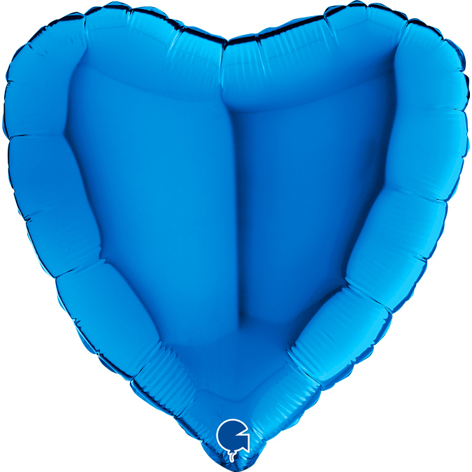 Balon 18 cali ( około 46cm) serce w kolorze niebieski