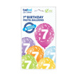 Kolorowe balony na 7 urodziny dziecka
