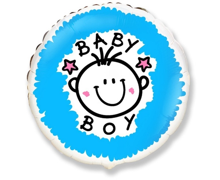 Balon na narodziny chłopca idealny na beby shower