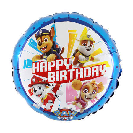 Balon urodzinowy z Chasem, Rublem, Sky i Marshallem