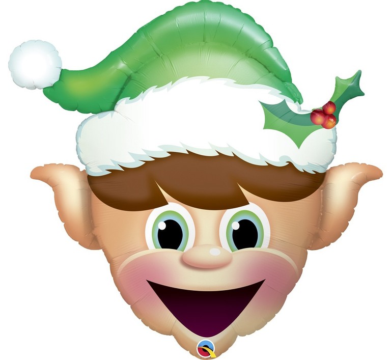 Balon w kształcie głowy elfa idealna dekoracja świąteczna