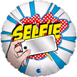 Balon z lusterkiem do selfie