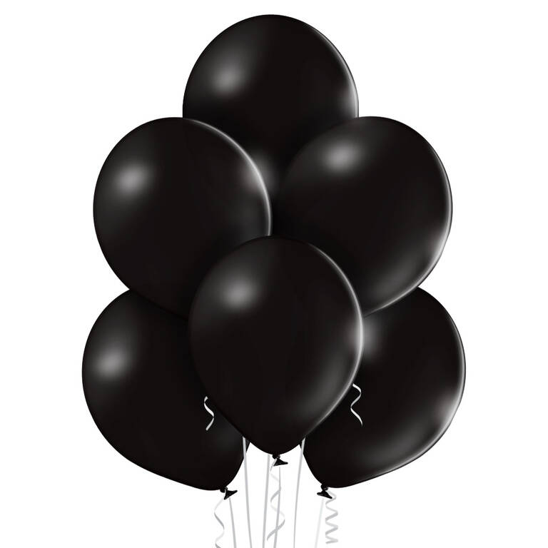 Pastelowy balon w kolorze czarnym idealny na kązdą okazję