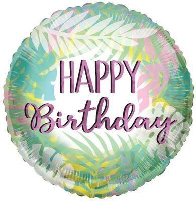 Ekologiczny balon foliowy na urodziny w pastelowych kolorach