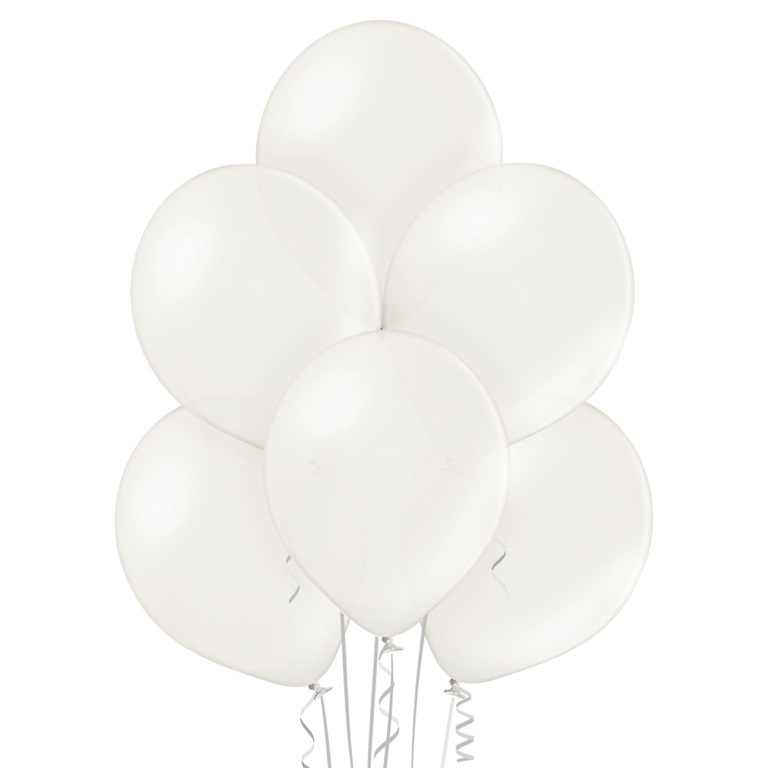 Balon metalizowany biały 