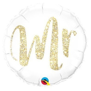 Idealny balon do dekoracji sali weselnej z napisem Mr