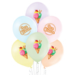 Balony w pastelowych kolorach idealne na otwarcie lodziarni