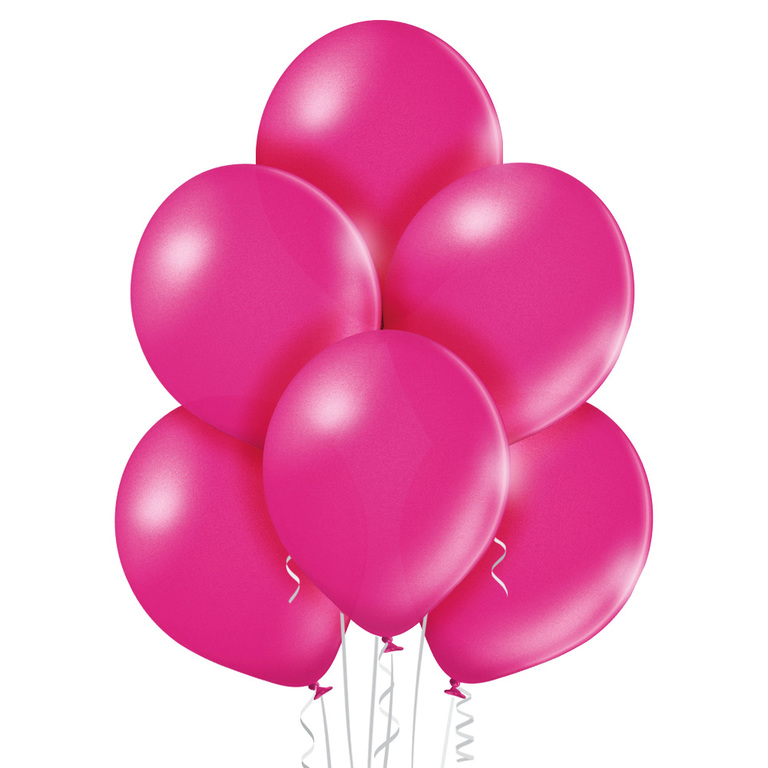 Balon ciemno różowy metalizowany