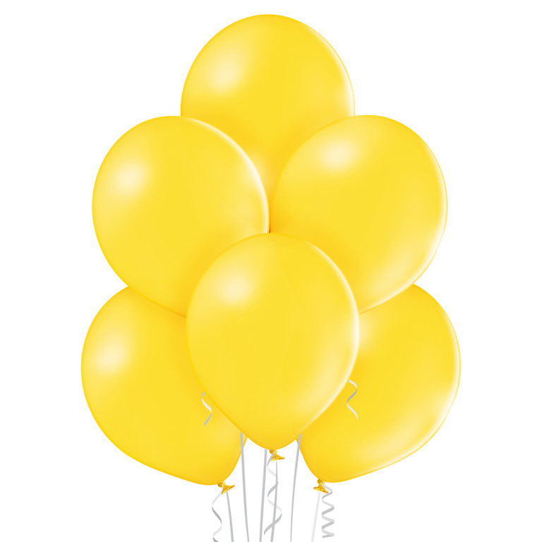Balon w kolorze ciepłego żółtego