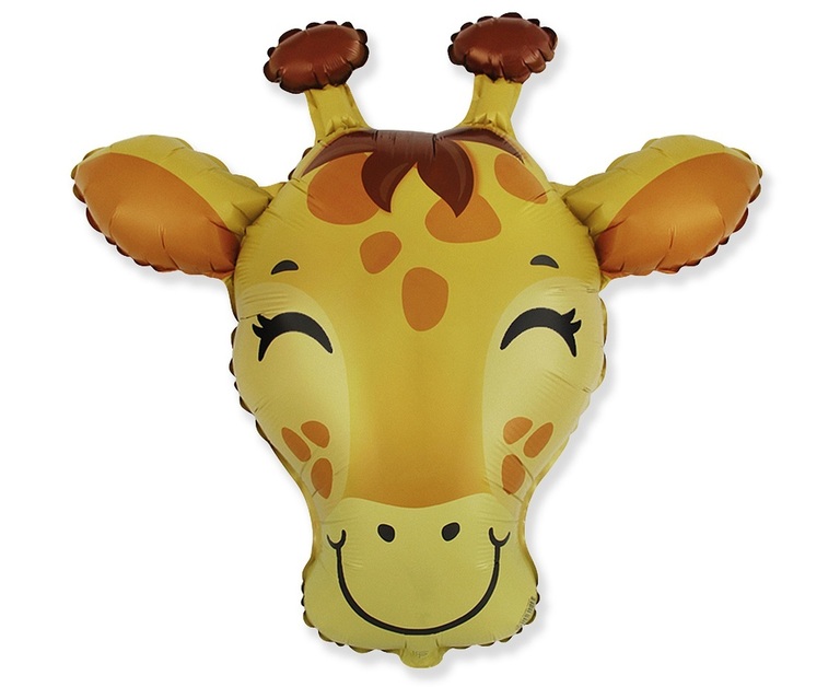 Balon w kształcie głowy żyrafy na przyjęcie w stylu safari
