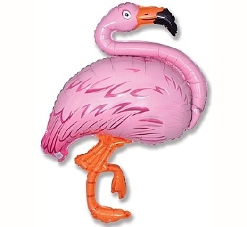 Balon w kształcie rózowego flaminga