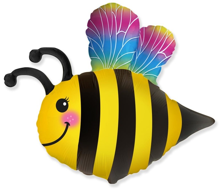 Balon w kształcie uśmiechniętej pszczółki