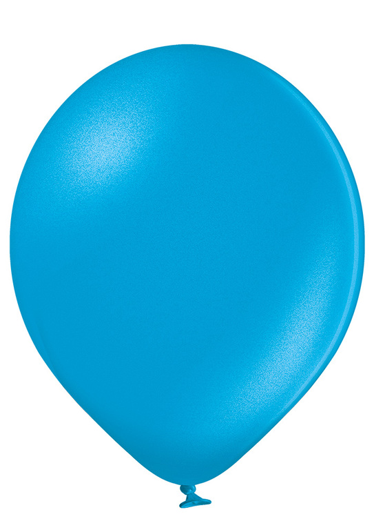 Balon metalizowany lateksowy niebieski