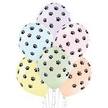 KOlorowe balony w odciski łapek zwierząt