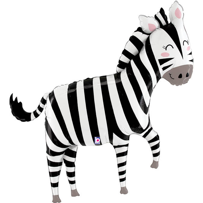 Balon z serii dziekie zwierząta - Zebra