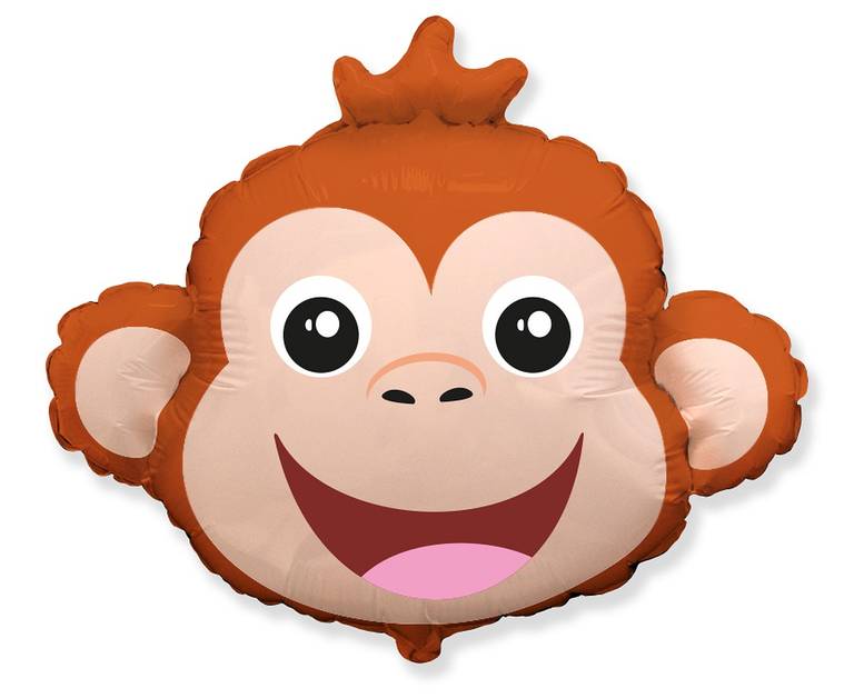 Balon dekoracja dżungla - małpka