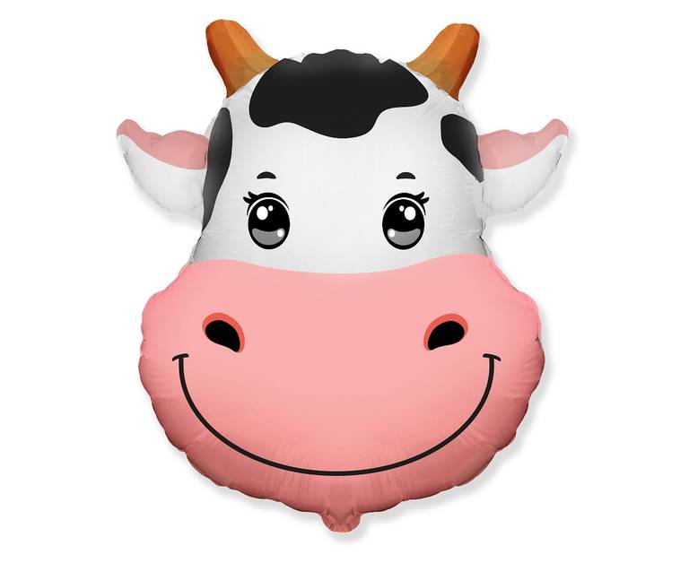 Balon foliowy głowa krowy wiejska dekoracja farma